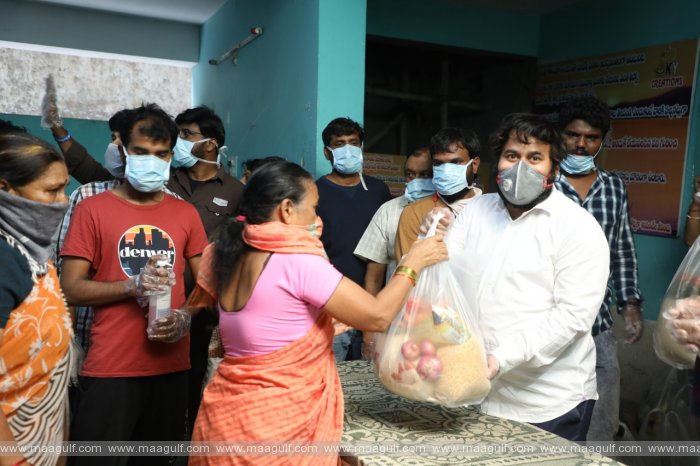 9 సినీ కార్మికులకు జార్జిరెడ్డి టీం సాయం