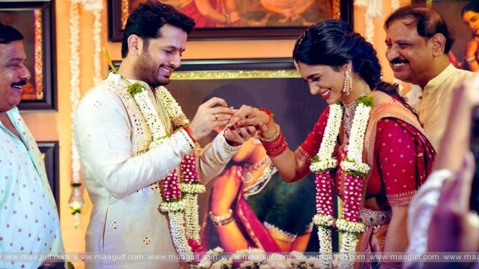 9 సాంప్రదాయబద్ధంగా నితిన్-షాలిని నిశ్చితార్ధ వేడుక