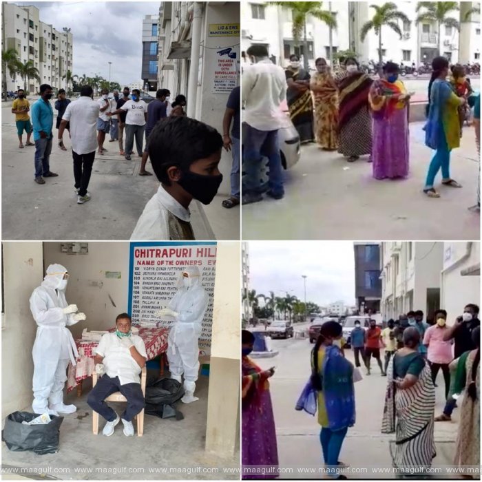 \'మనం సైతం\' ఆధ్వర్యంలో చిత్రపురి వాసులకు కరోనా పరీక్షలు!!