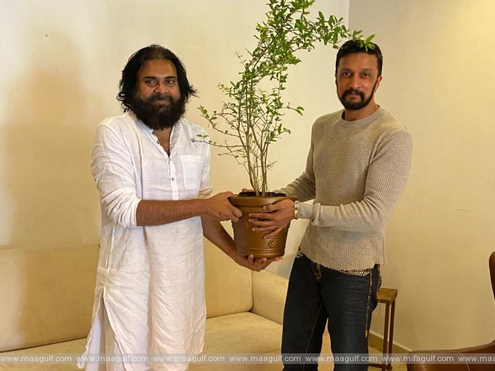 9 పవన్ కల్యాణ్ తో సుదీప్ భేటీ