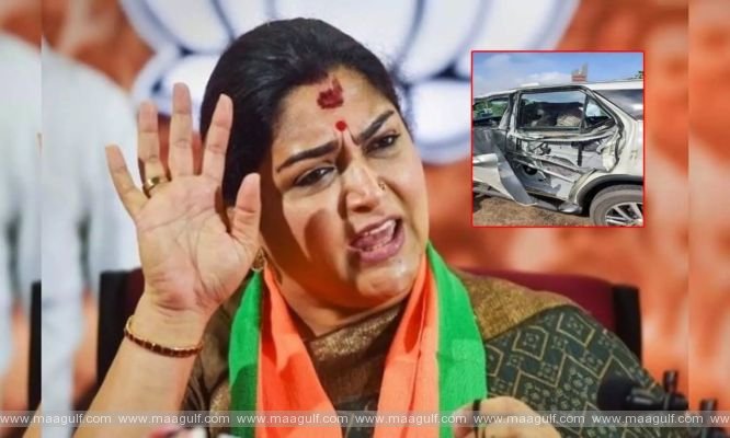 9 ఘోర రోడ్డు ప్రమాదం నుండి బయటపడ్డ ఖుష్బూ