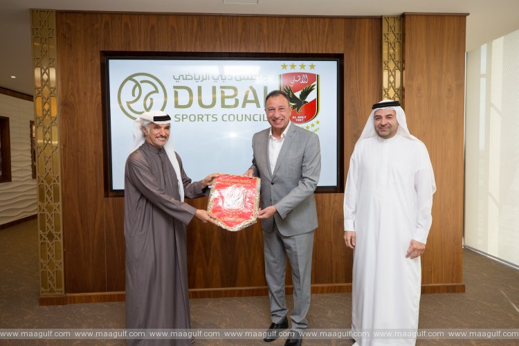 20 Egyptian legend Mahmoud El Khatib visits Dubai Sports Council and MBR Creative Sports Awards