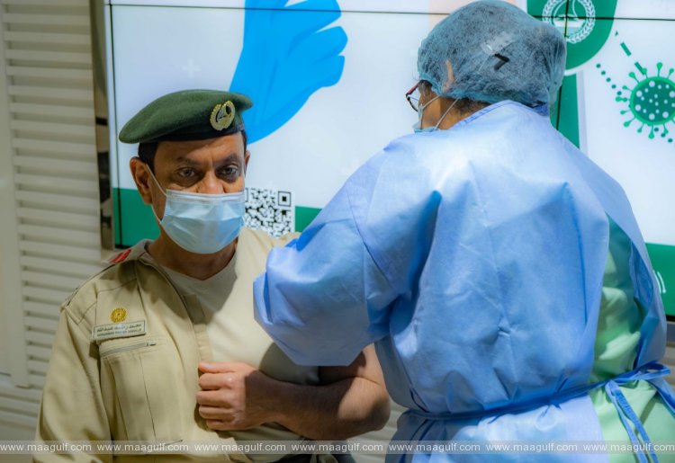 Dubai Police personnel receive COVID-19 vaccine