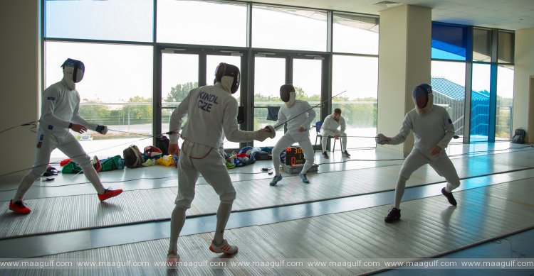 Czech national pentathlon team camp in Dubai as they prepare for Tokyo Olympic Games