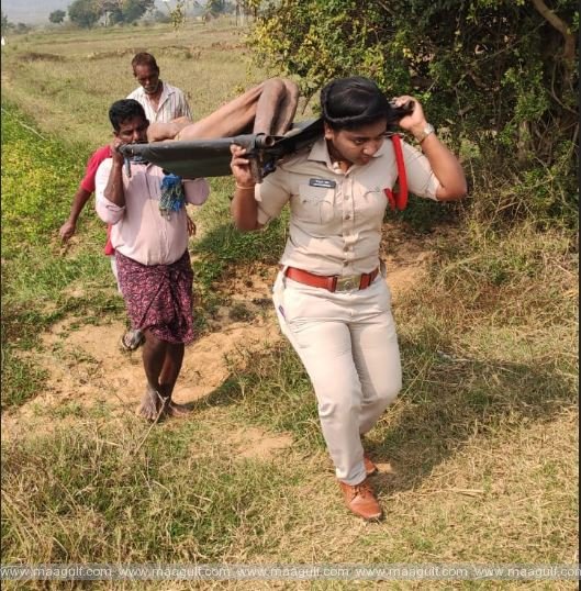 1 ఏ.పీ:మానవత్వం చాటిన మహిళా ఎస్సై