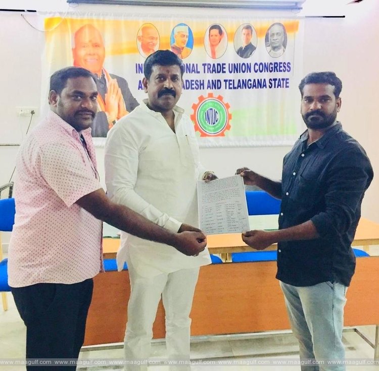 INTUC రాష్ట్ర నాయకుడు ఆర్.డి.చంద్రశేఖర్ ను కలిసిన గల్ఫ్ జెఏసి బృందం