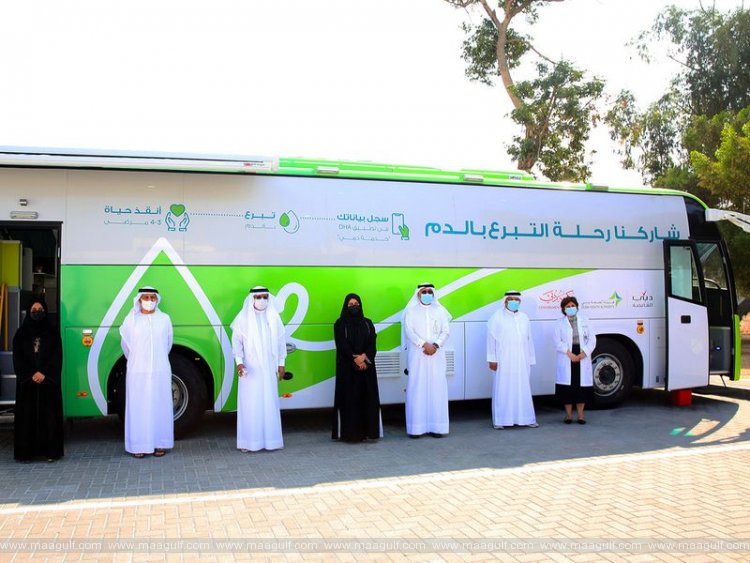 రక్తదానం కోసం బస్సు ప్రారంభం