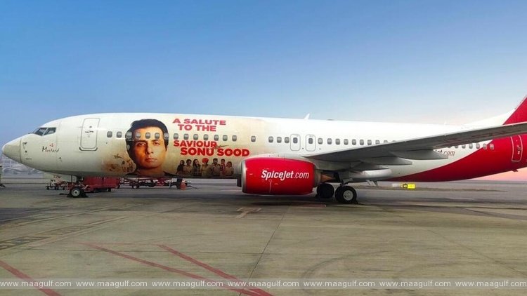 స్పైస్ జెట్ విమానం పై సోను ఫోటోతో అరుదైన గౌరవం