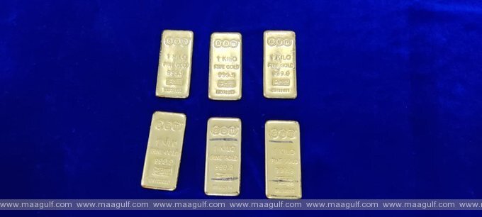 చెన్నై విమానాశ్రయంలో ఆరు కిలోల బంగారం పట్టివేత..