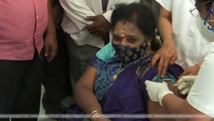 కోవిడ్ వ్యాక్సిన్ తీసుకున్న టి.గవర్నర్