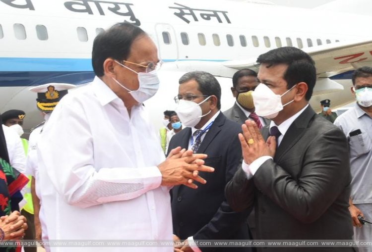 భారత ఉప రాష్ట్రపతికి ఘన స్వాగతం