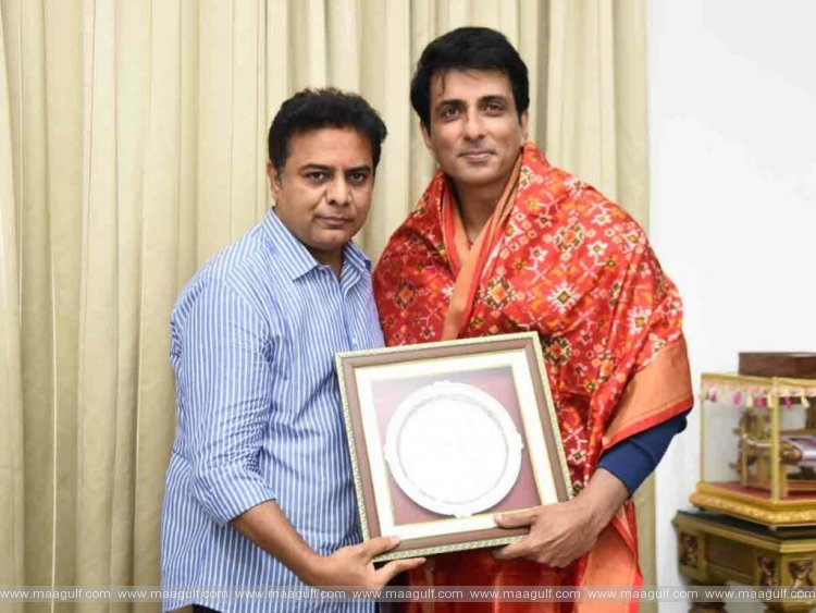 మంత్రి కేటీఆర్‌ని కలిసిన సోనూసూద్