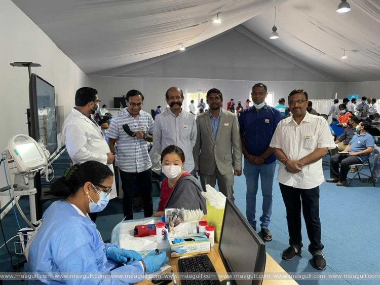 దుబాయ్ లో అమృత మహోత్సవ వేడుకలు...రక్త దాన శిబిరం ఏర్పాటు