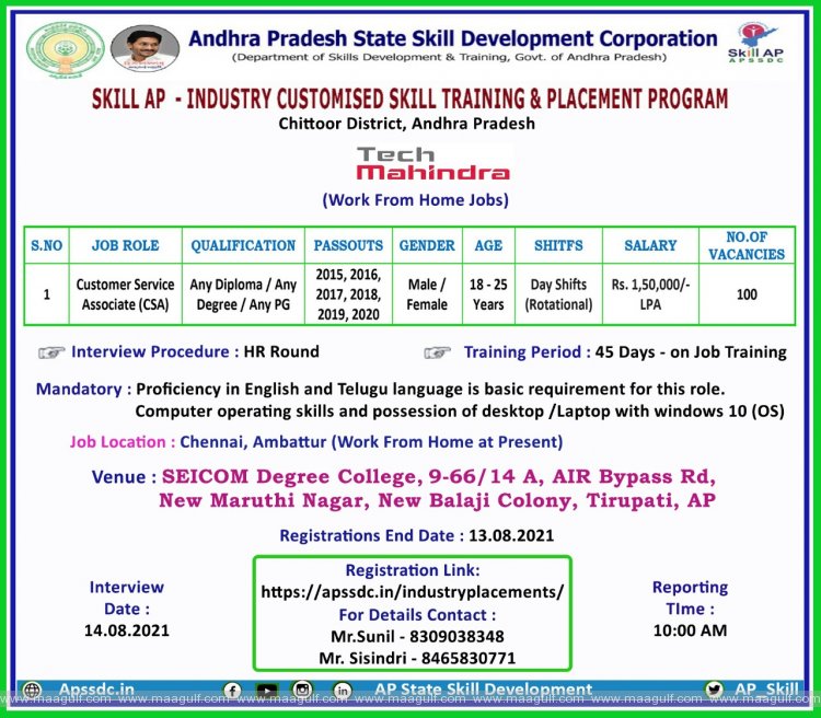టెక్ మహింద్ర లో ఉద్యోగాలు.!