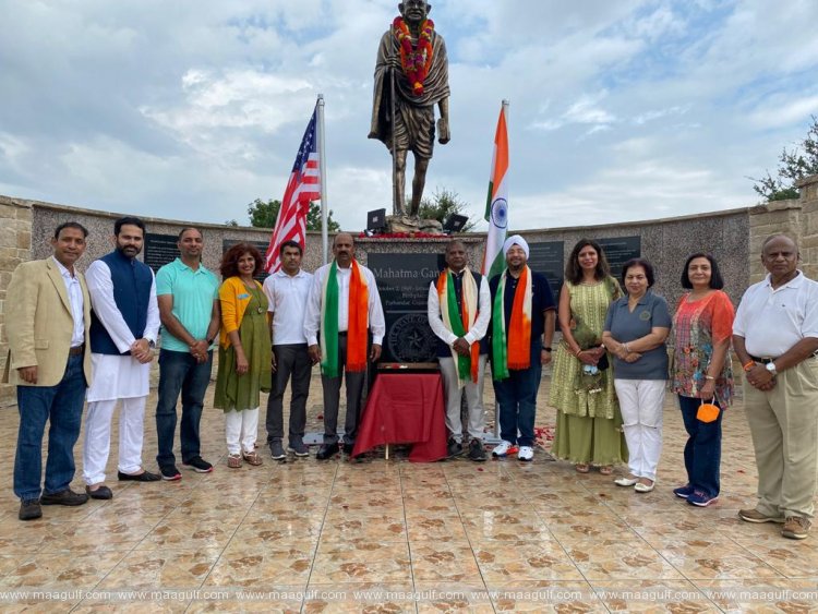 డల్లాస్‌లోని గాంధీ మెమోరియల్ వద్ద 75వ స్వాతంత్ర్య దినోత్సవ వేడుకలు
