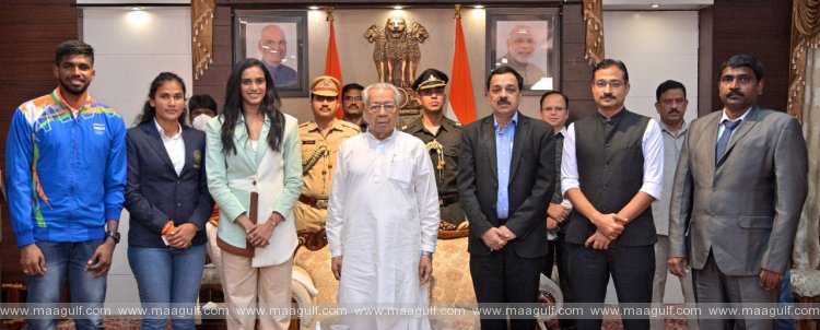 రాజ్ భవన్ వేదికగా సింధు, రజనీ, సాత్విక్ లకు ఘనంగా సన్మానం