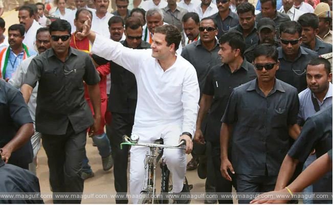 రాహుల్ గాంధీ ఆధ్వర్యంలో పార్లమెంట్ కు విపక్షాల సైకిల్ ర్యాలీ
