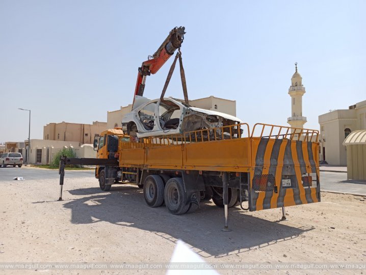 నిర్లక్ష్యంగా వదిలివేయబడ్డ 110 వాహనాల తొలగింపు