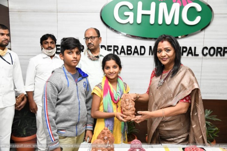 మట్టి విగ్రహాలను పూజిద్దాం పర్యావరణాన్ని కాపాడుదాం:మేయర్ విజయలక్ష్మి