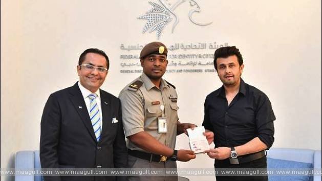 Famous Indian playback Singer Sonu Nigam gets UAE Golden Visa