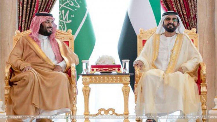 Sheikh Mohammed receives a phone call from the Crown Prince of Saudi Arabia