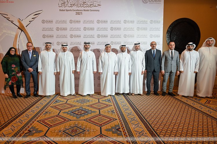 Mansoor bin Mohammed honours winners of the 8th Dubai Sports Excellence Awards