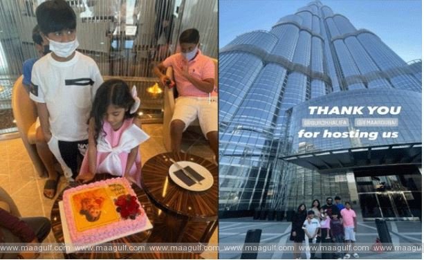 బుర్జ్‌ ఖలీఫాపై అల్లు అర్హ బర్త్‌డే వేడుకలు