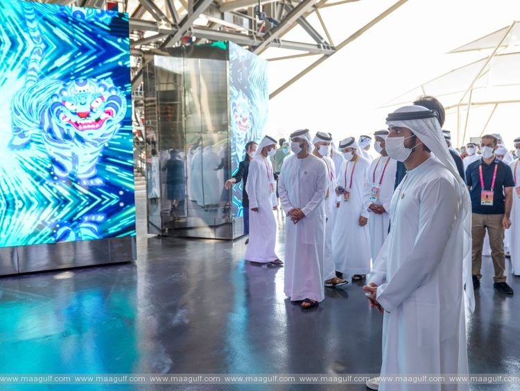 Sheikh Mohammed visits the pavilions of Spain, Hungary, and the Republic of Korea at Expo 2020