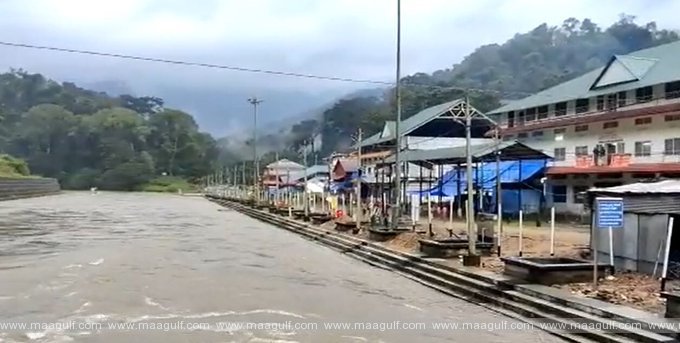 పంబాన‌దికి భారీ వ‌ర‌ద‌..శ‌బ‌రిమ‌ల‌లో భ‌క్తులకు ద‌ర్శనాలు నిలిపివేత‌