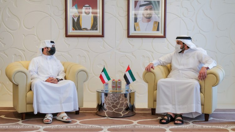 Ahmed bin Mohammed receives President of Kuwait Olympic Committee