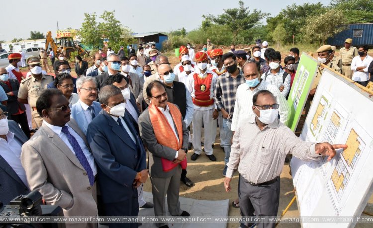 ఏపీ హైకోర్టు అదనపు భవన సముదాయ నిర్మాణానికి భూమిపూజ