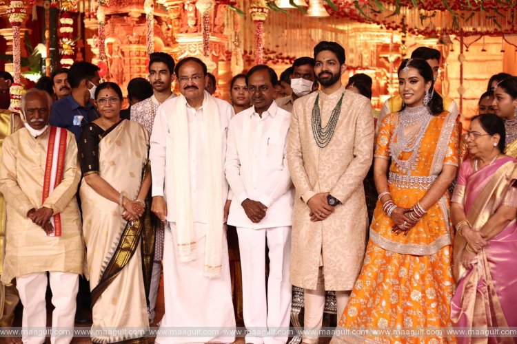 వైభవంగా ఉపరాష్ట్రపతి మనవరాలి వివాహం..