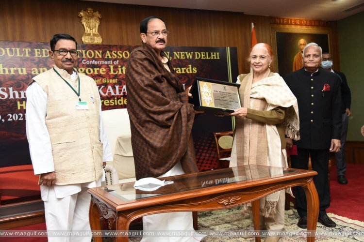 సాక్షర భారత్ నిర్మాణానికి పునరంకితమవుదాం: ఉపరాష్ట్రపతి