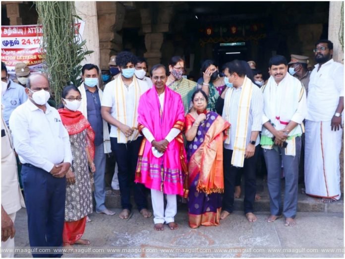 తమిళనాడులో పర్యటిస్తున్న తెలంగాణ సీఎం కేసీఆర్