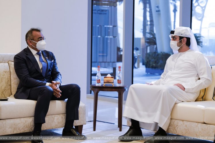 Maktoum bin Mohammed receives senior executives of Nissan Motors