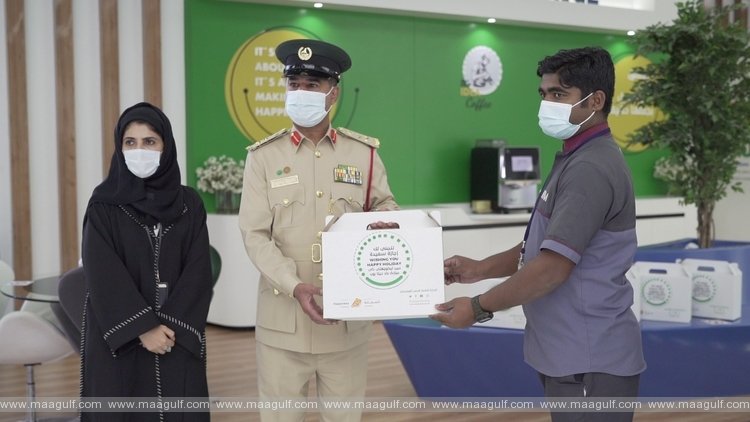 Dubai Police Happiness & Positivity Council celebrates New Year with Service Workers