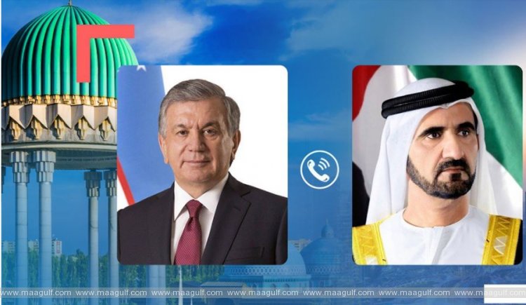 Mohammed bin Rashid receives phone call from Uzbek President