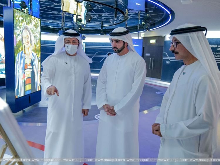 Sheikh Hamdan visits DP World Pavilion at Expo 2020 Dubai