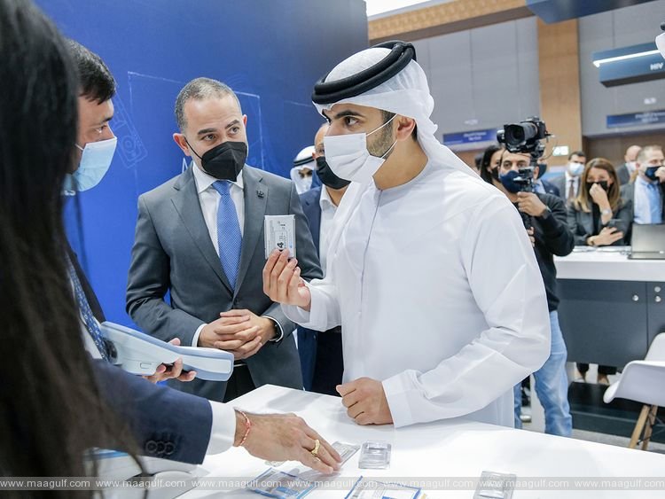 Mansoor bin Mohammed visits Arab Health and Medlab Middle East