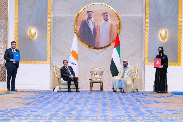 Sheikh Mohammed meets with President of Cyprus at Expo 2020 Dubai