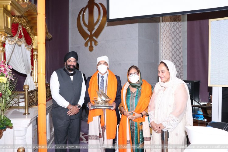 Indian Ambassador Sunjay Sudhir visited the Guru Nanak Darbar Gurudwara