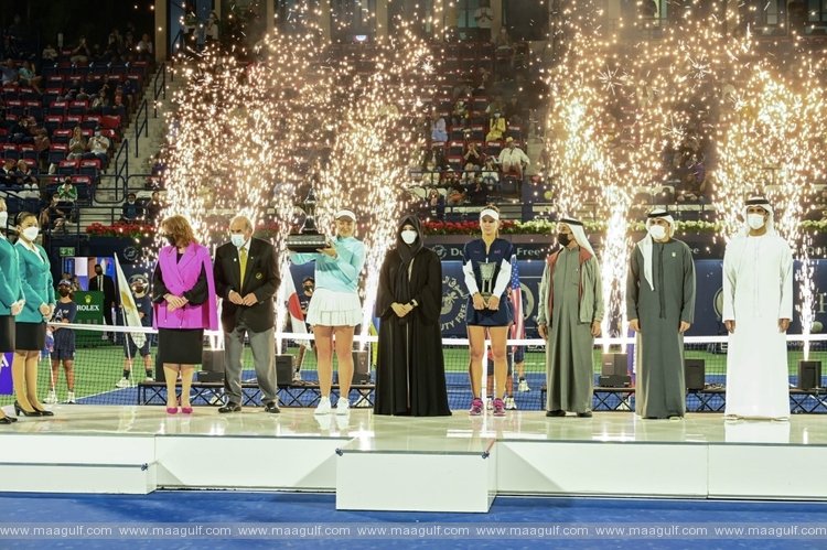 Latifa bint Mohammed presents Women’s Trophy at DDF Tennis Championships