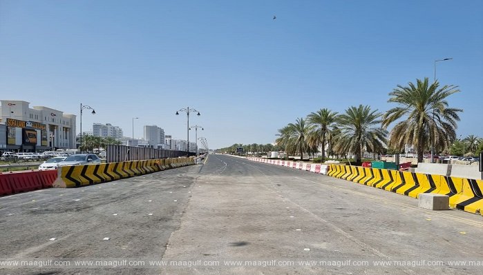 సుల్తాన్ కబూస్ స్ట్రీట్ వద్ద ట్రాఫిక్ డైవర్షన్