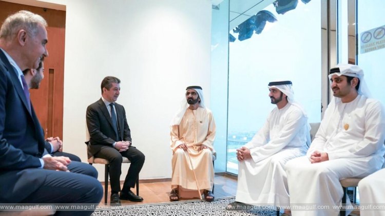 Sheikh Mohammed meets with Prime Minister of the Iraqi Kurdistan Regional Government