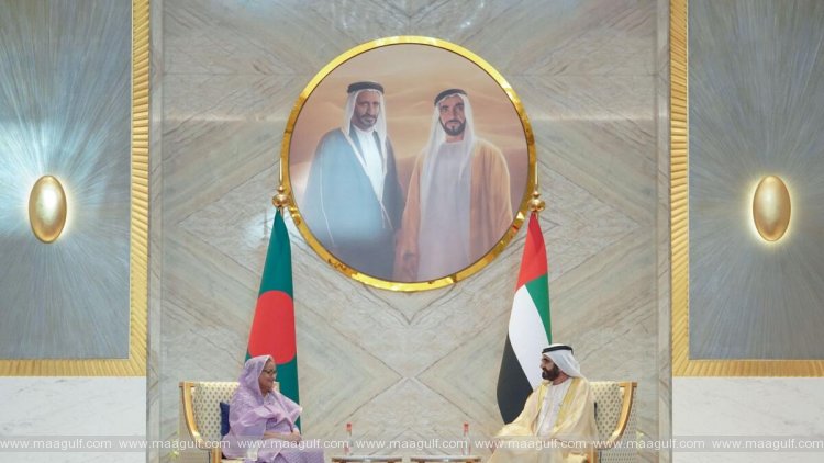Sheikh Mohammed meets with the Prime Minister of Bangladesh at Expo 2020 Dubai