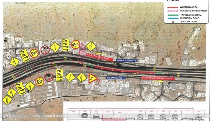 నిర్వహణ నిమిత్తం అల్ నహ్దా స్ట్రీట్ తాత్కాలిక మూసివేత