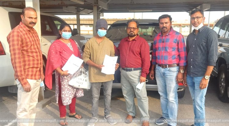APNRTS మరియు తెలుగు కళా సమితి ఖతార్ కృషితో స్వస్థలం చేరిన తల్లి కొడుకు