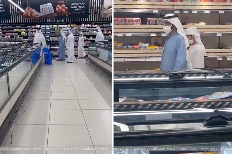 దుబాయ్‌లో ఉత్పత్తుల ధరలను పరిశీలించిన షేక్ మహ్మద్