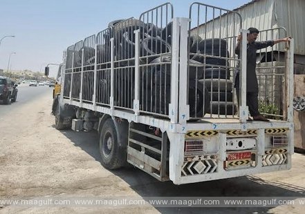 దోఫార్ గవర్నరేటులో 6,000కి పైగా వాడేసిన టైర్లు సీజ్