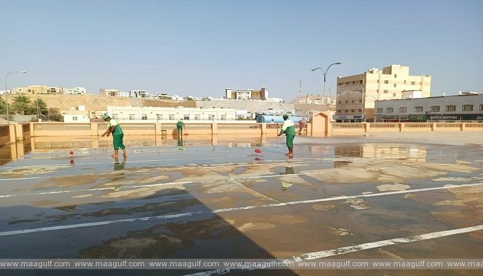 ఈద్ ప్రార్థనా మందిరాలను శుభ్రం చేసిన మస్కట్ మునిసిపాలిటీ